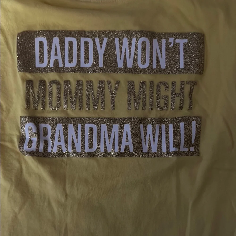 The Children's Place Yellow Short Sleeve Tee with Fun Slogan